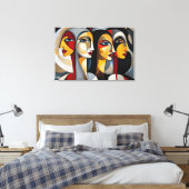 Toile ABSTR_24-087, Galerie Abstraite Art (Insitu(Chambre))