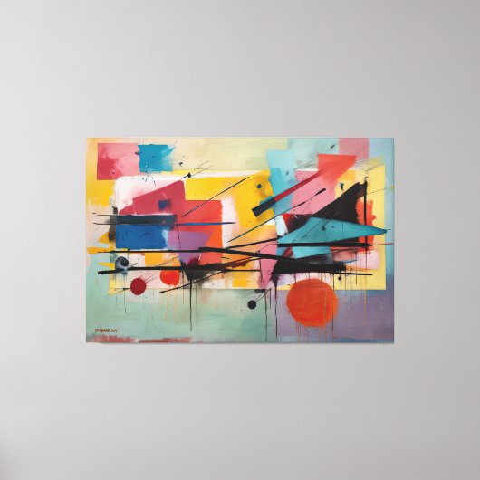 Toile ABSTR_25-048 Tableaux d'art Abstraits Imprimer (Recto)