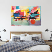 Toile ABSTR_25-048 Tableaux d'art Abstraits Imprimer (Insitu(Chambre))