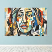 Toile ABSTR_25-074 Tableaux d'art Abstraits Imprimer (Insitu (Plancher de Bois))