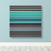 Toile Abstract #1: Teal and grey (Insitu (Plancher de Bois))