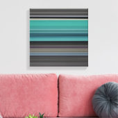 Toile Abstract #1: Teal and grey (Insitu(Salon))