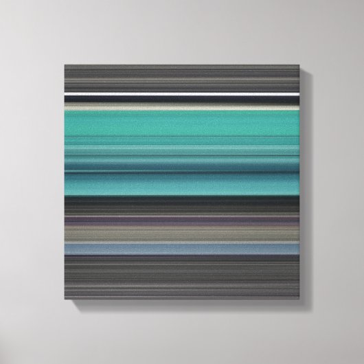 Toile Abstract #1: Teal and grey (Recto)