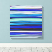 Toile Abstract #2: Blue blur (Insitu (Plancher de Bois))