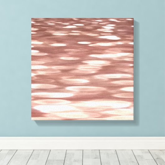 Toile Abstract #3: Copper Rose Gold (Insitu (Plancher de Bois))