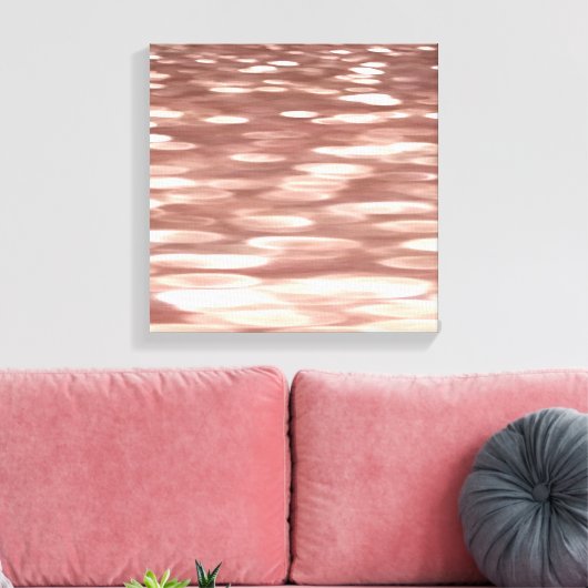 Toile Abstract #3: Copper Rose Gold (Insitu(Salon))