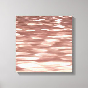 Toile Abstract #3: Copper Rose Gold