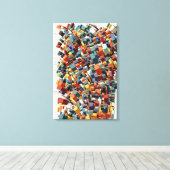 Toile Abstract 3D Geometric Pattern (Insitu (Plancher de Bois))