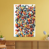 Toile Abstract 3D Geometric Pattern  (Insitu(Salon))