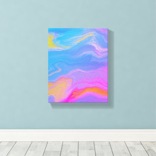 Toile Abstract Acrylic Flow (Insitu (Plancher de Bois))