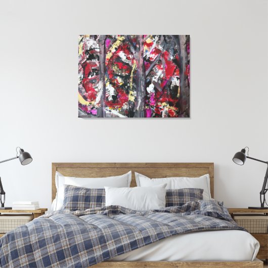 Toile Abstract Art Canvas Print (Insitu(Chambre))