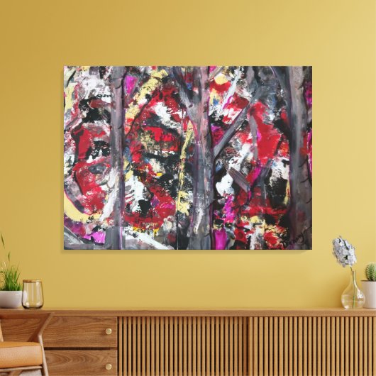 Toile Abstract Art Canvas Print (Insitu(Salon))