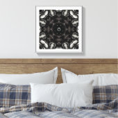 Toile Abstract Black and White Home Decor Wall Art (Insitu(Chambre))