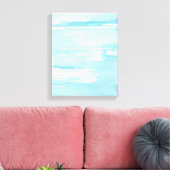 Toile Abstract blue watercolor background, texture. (Insitu(Salon))
