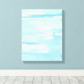 Toile Abstract blue watercolor background, texture. (Insitu (Plancher de Bois))