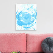Toile Abstract blue watercolor background, texture. (Insitu(Salon))