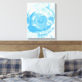 Toile Abstract blue watercolor background, texture. (Insitu(Chambre))