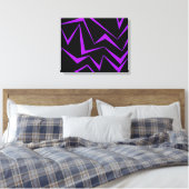 Toile Abstract, bold, vibrant geometric zigzag pattern (Insitu(Chambre))