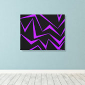 Toile Abstract, bold, vibrant geometric zigzag pattern (Insitu (Plancher de Bois))