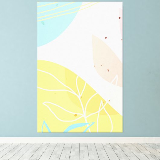 Toile Abstract Classic Art Shape (Insitu (Plancher de Bois))