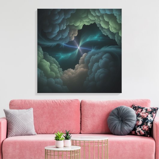 Toile Abstract Cosmic Cloud Wall Art Canvas (Insitu(Salon))