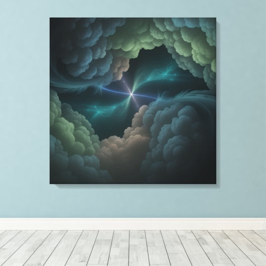 Toile Abstract Cosmic Cloud Wall Art Canvas (Insitu (Plancher de Bois))