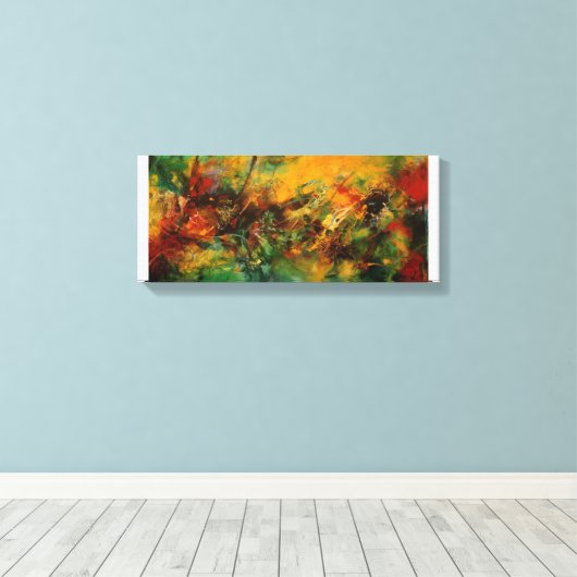 Toile abstract design unique (Insitu (Plancher de Bois))