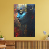 Toile Abstract drawing of girl's (Insitu(Salon))