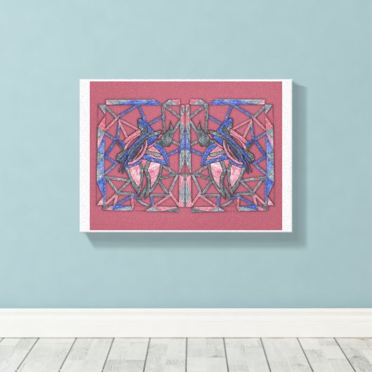 Toile Abstract Flame Weaver Canvas (Insitu (Plancher de Bois))