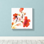 Toile Abstract floral watercolor (Insitu (Plancher de Bois))
