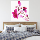 Toile Abstract floral watercolor paintings (Insitu(Chambre))