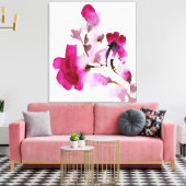 Toile Abstract floral watercolor paintings (Insitu(Salon))