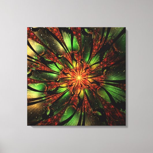 Toile Abstract fractal flower design. (Recto)