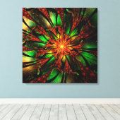 Toile Abstract fractal flower design. (Insitu (Plancher de Bois))