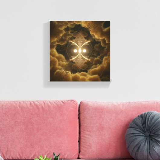 Toile Abstract Golden Energy Canvas Art (Insitu(Salon))