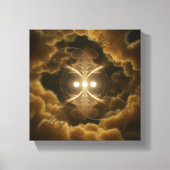 Toile Abstract Golden Energy Canvas Art (Recto)