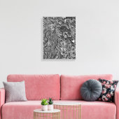 Toile Abstract Horse face Flowers Original ink Art (Insitu(Salon))