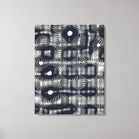 Toile Abstract Minimalist Quantum Mechanics pattern (Recto)