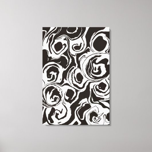 Toile  Abstract modern contemporary  circle shapes (Recto)