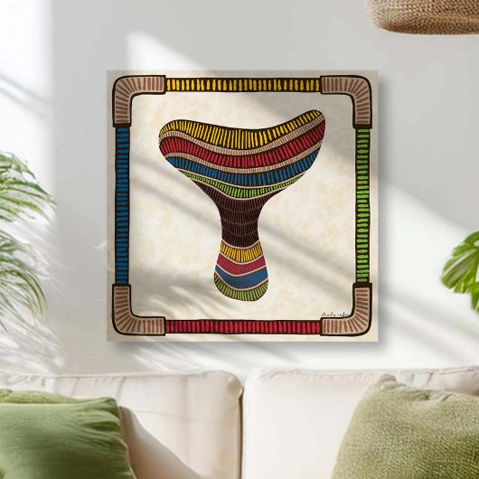 Toile Abstract Mushroom