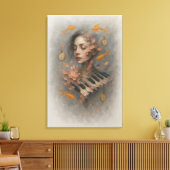 Toile Abstract Music Art | Surreal Piano (Insitu(Salon))