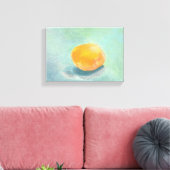Toile Abstract Orange Sphere Still Life in Watercolor (Insitu(Salon))