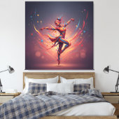 Toile Abstract Pop Art Dancer (Insitu(Chambre))