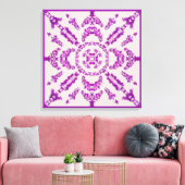 Toile Abstract Purple Orchid Flower Design Pattern Art (Insitu(Salon))