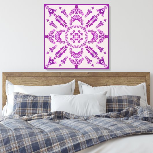 Toile Abstract Purple Orchid Flower Design Pattern Art (Insitu(Chambre))