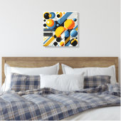 Toile Abstract Stretched Canvas Print (Insitu(Chambre))
