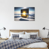 Toile Abstract Sun Stone (Insitu(Chambre))