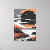 Toile Abstract Sunset (Recto)