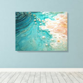 Toile Abstract Topographic Ocean Art (Insitu (Plancher de Bois))