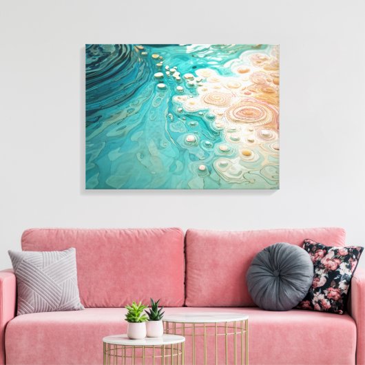 Toile Abstract Topographic Ocean Art (Insitu(Salon))